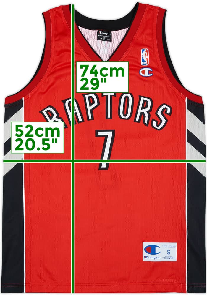 2006-10 Toronto Raptors Bargnani #7 Champion Away Jersey - 9/10 - (S)