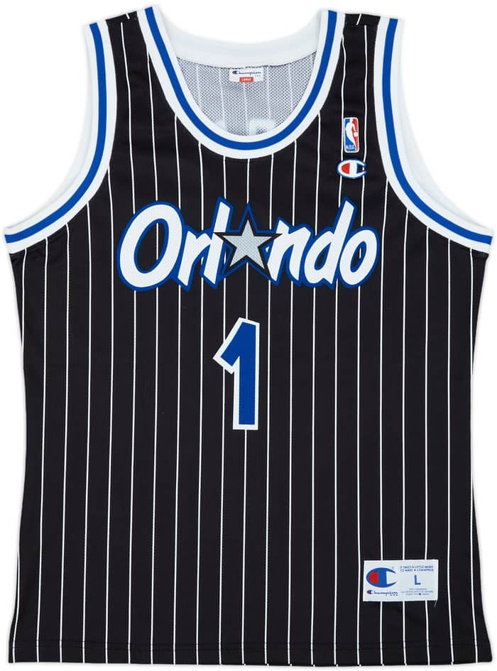 1993-94 Orlando Magic A.Hardaway #1 Champion Away Jersey - 9/10 - (L)
