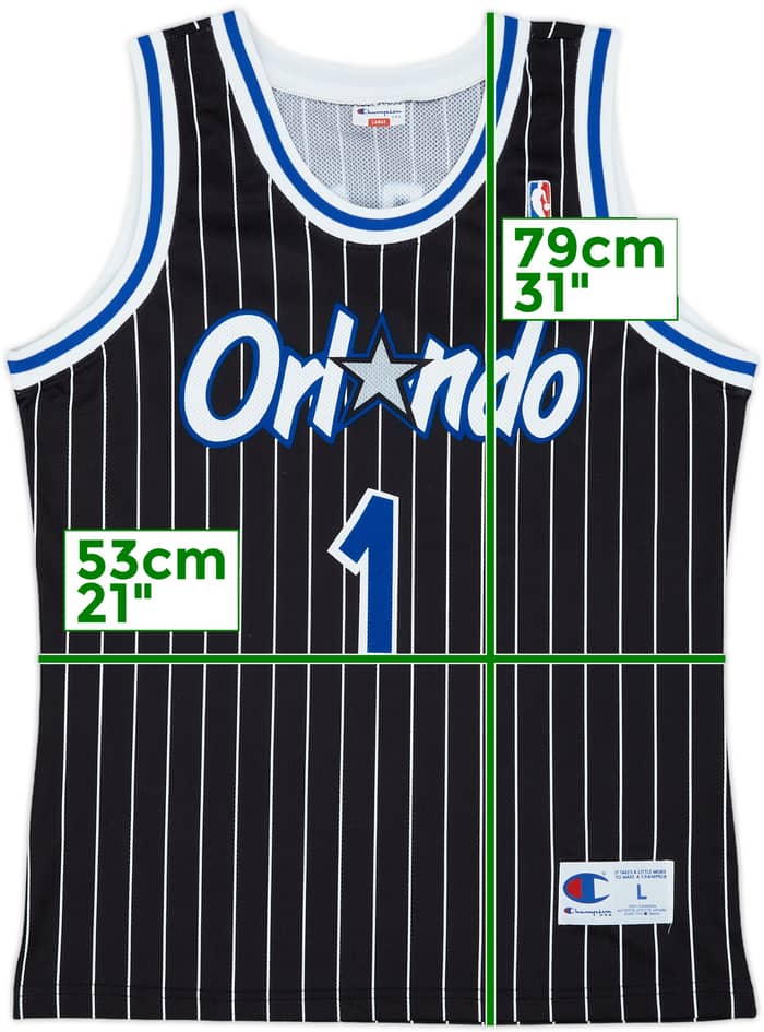 1993-94 Orlando Magic A.Hardaway #1 Champion Away Jersey - 9/10 - (L)