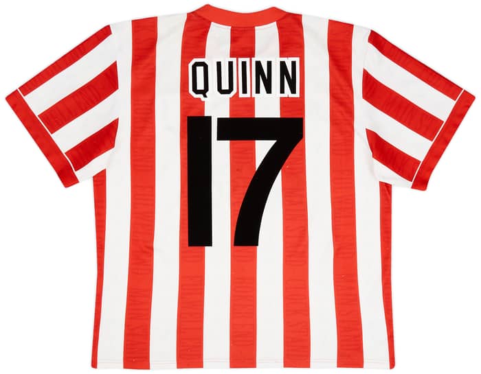 1996-97 Sunderland Home Shirt Quinn #17 - 8/10 - (M)