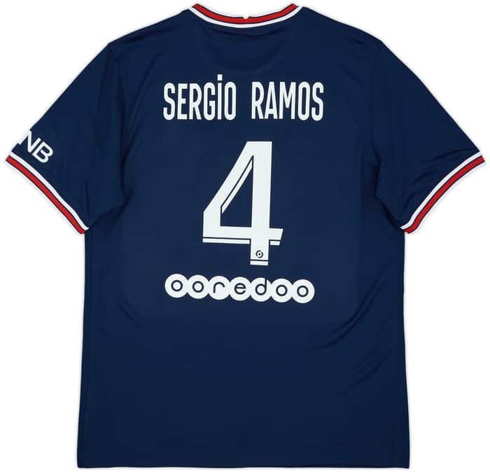 2021-22 Paris Saint-Germain Home Shirt Sergio Ramos #4 (L)
