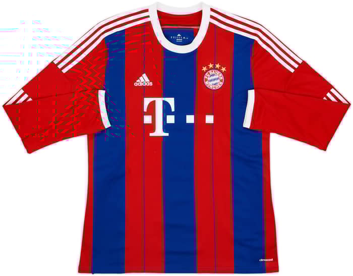 2014-15 Bayern Munich Home L/S Shirt Lewandowski #9 - 6/10 - (XL)