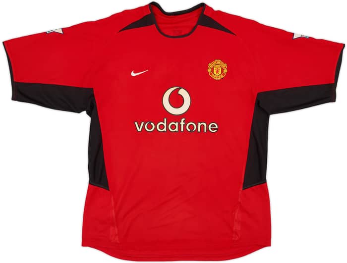 2002-04 Manchester United Home Shirt Solskjaer #20 - 6/10 - (L)