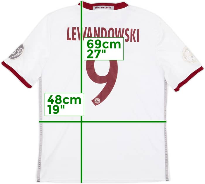 2016-17 Bayern Munich Third Shirt Lewandowski #9 - 4/10 - (L.Boys)
