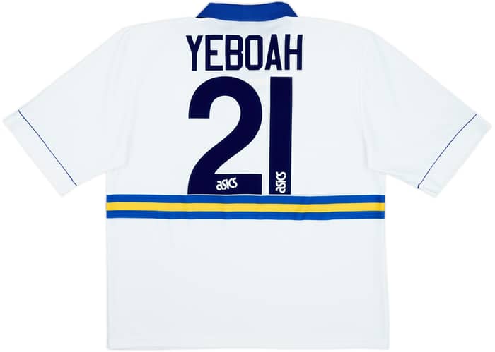 1993-95 Leeds United Home Shirt Yeboah #21 - 8/10 - (XL)