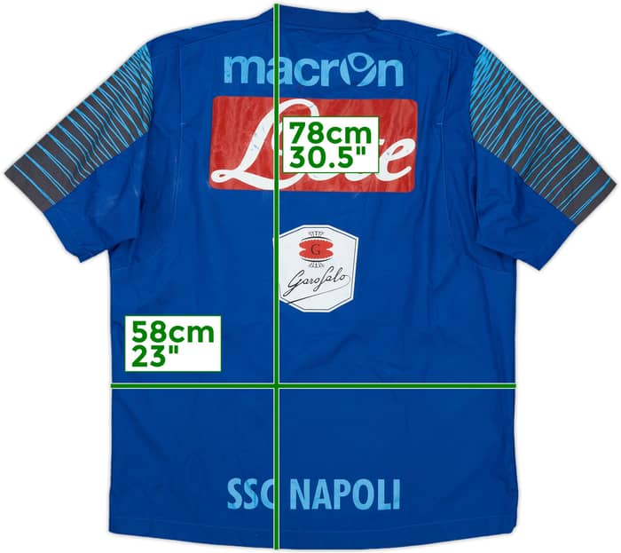 2014-15 Napoli Macron S/S Drill Top - 5/10 - (L)
