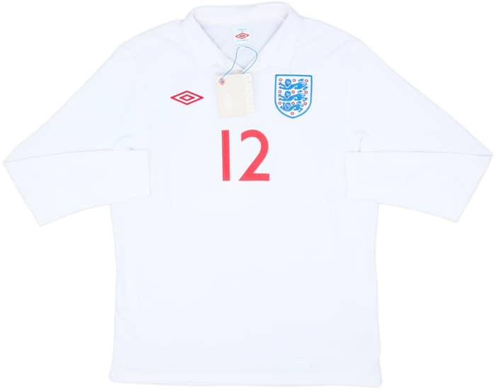 2010-11 England Home L/S Shirt #12 (L)