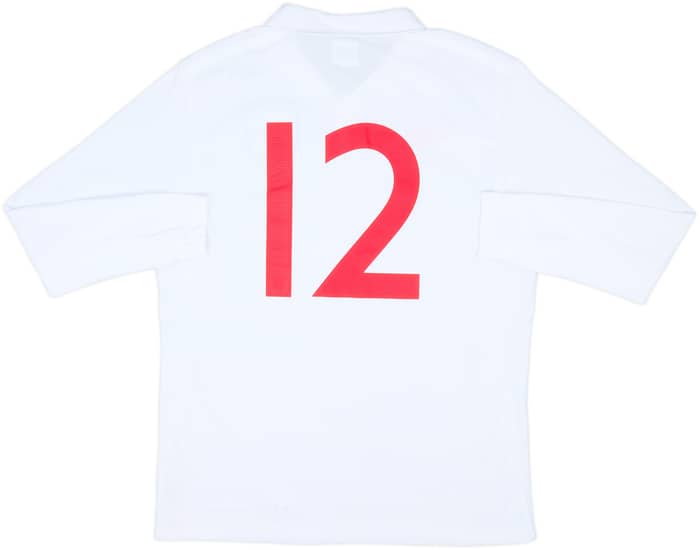 2010-11 England Home L/S Shirt #12 (L)