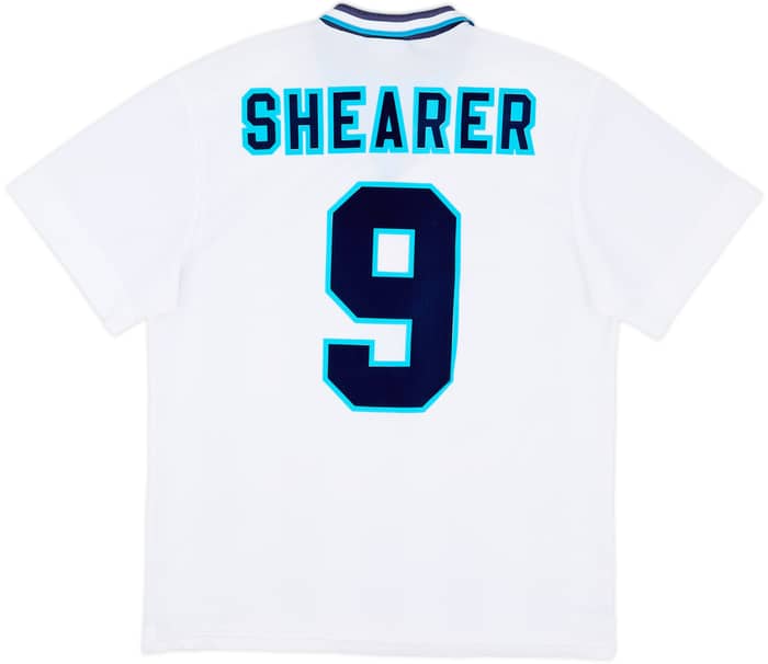 1995-97 England Home Shirt Shearer #9 - 8/10 - (L)