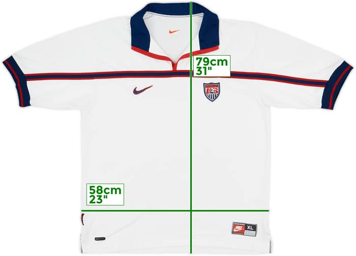 1998-99 USA Home Shirt - 6/10 - (XL)