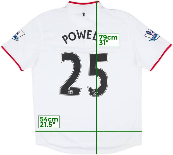 2012-14 Manchester United Away Shirt Powell #25 - 6/10 - (L)
