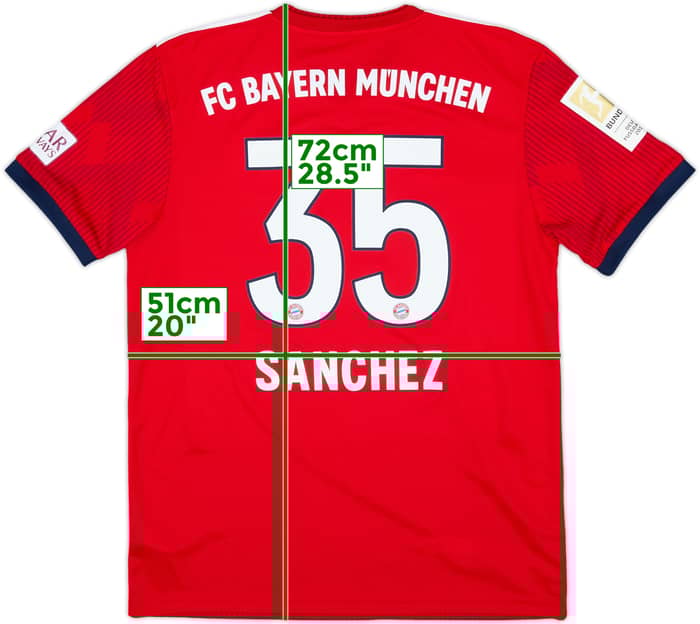 2018-19 Bayern Munich Home Shirt Sanchez #35 - 9/10 - (M)