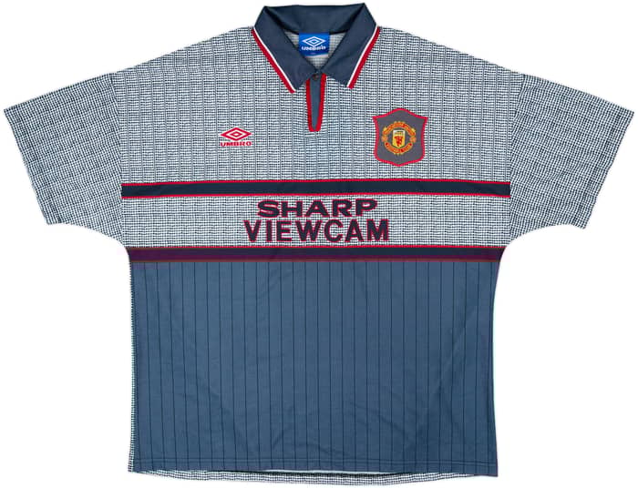 1995-96 Manchester United Away Shirt Cantona #7 - 7/10 - (XXL)