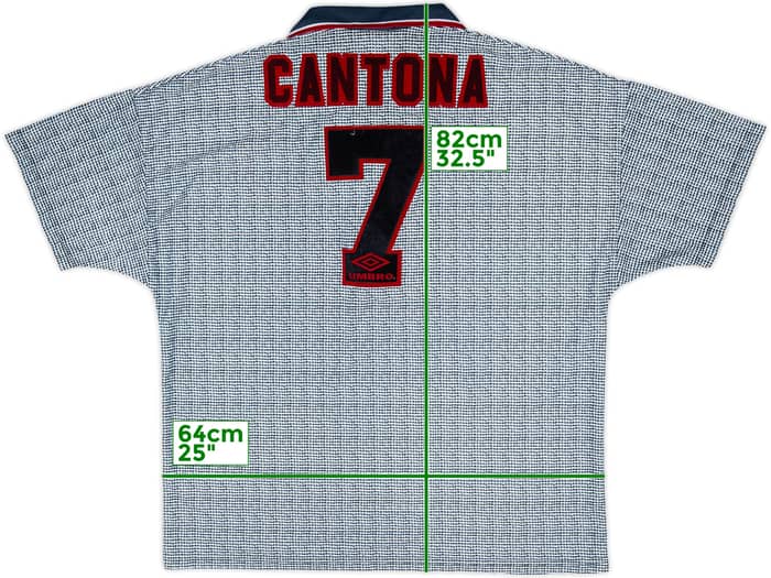 1995-96 Manchester United Away Shirt Cantona #7 - 7/10 - (XXL)