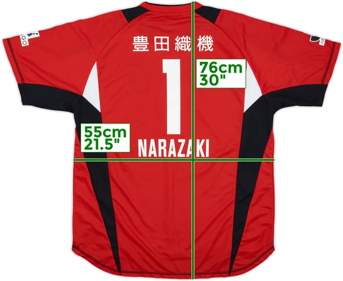 2005 Nagoya Grampus Eight Training Shirt Narazaki #1 - 4/10 - (L)
