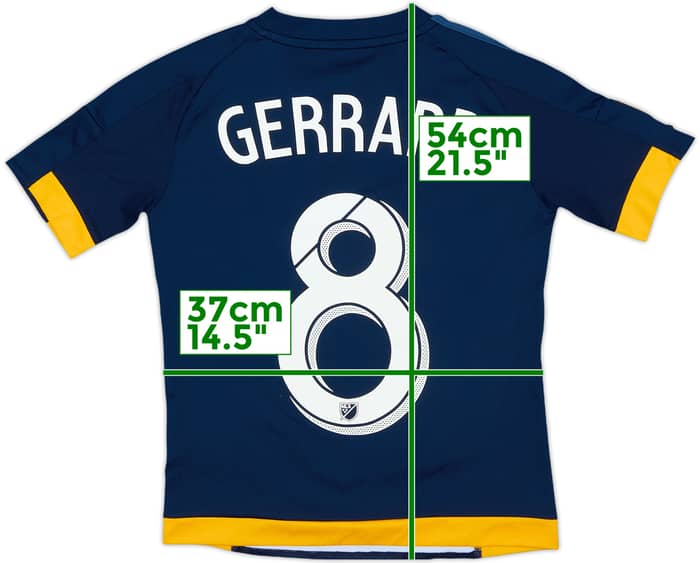 2015-16 LA Galaxy Away Shirt Gerrard #8 - 9/10 - (S.Boys)