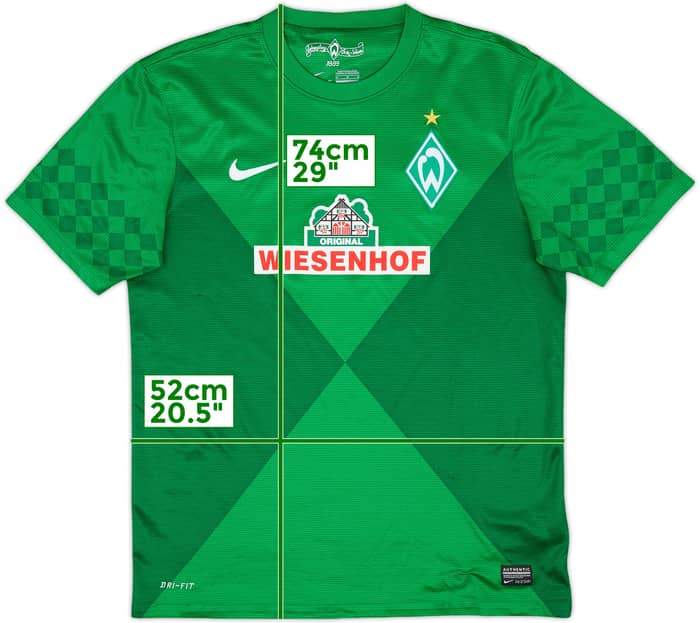 2012-13 Werder Bremen Home Shirt - 9/10 - (M)