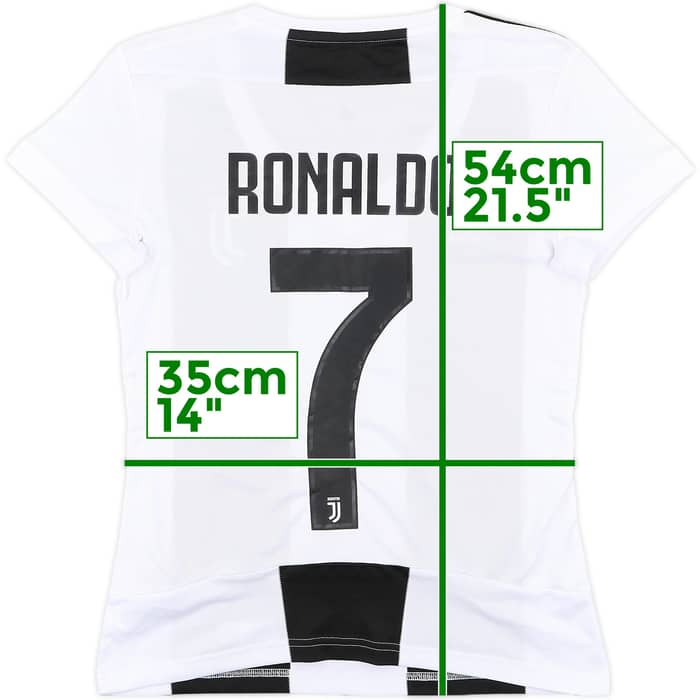 2018-19 Juventus Home Shirt Ronaldo #7 - 9/10 - (Women's S)