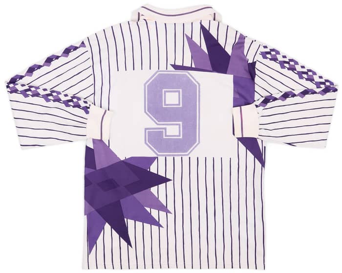 1991-92 Fiorentina Away L/S Shirt #9 - 6/10 - (XL)