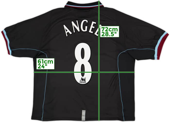 2000-01 Aston Villa Away Shirt Angel #8 - 7/10 - (L)