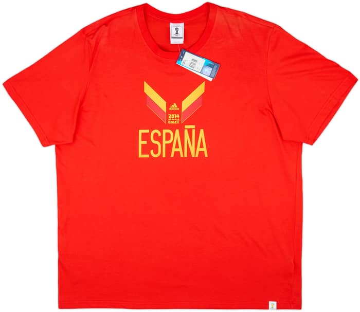 2014 Spain adidas ' 2014 World Cup' Graphic Tee (XXL)