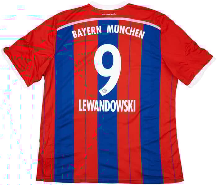 2014-15 Bayern Munich Home Shirt Lewandowski #9 - 6/10 - (3XL)