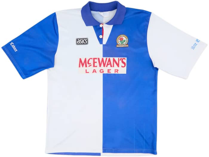 1994-95 Blackburn Home Shirt Shearer #9 - 7/10 - (L)