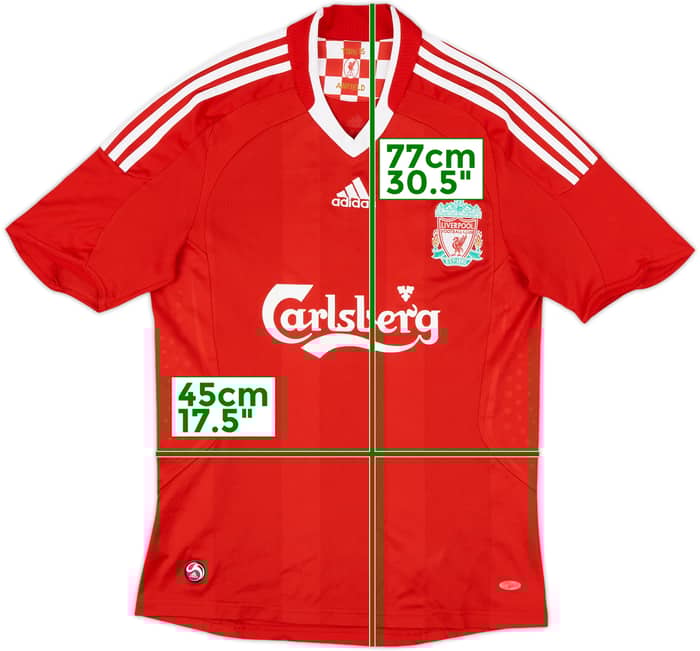 2008-10 Liverpool Home Shirt Gerrard #8 - 7/10 - (S)