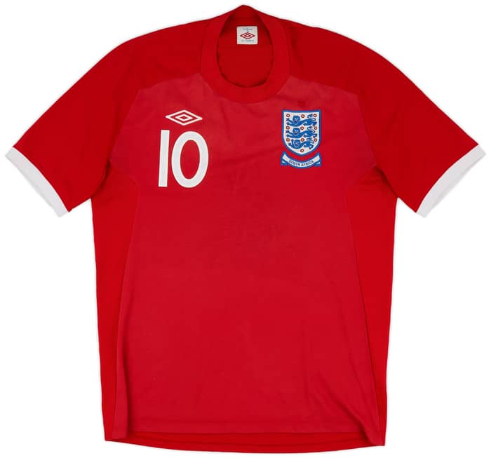 2010-11 England Away Shirt Rooney #10 - 5/10 - (L)