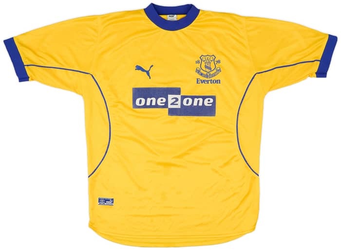 2000-01 Everton Away Shirt Gascoigne #18 - 8/10 - (L)