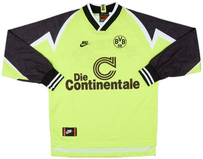 1995-96 Borussia Dortmund Home L/S Shirt - 8/10 - (M)