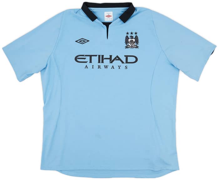 2012-13 Manchester City Home Shirt Kompany #4 - 7/10 - (XXL)