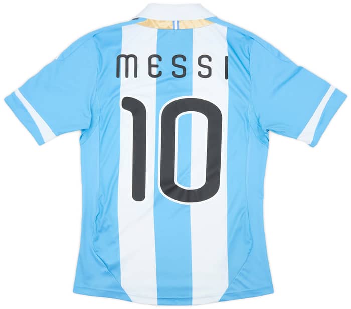 2011-13 Argentina Home Shirt Messi #10 - 9/10 - (S)
