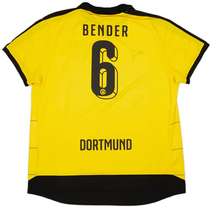 2015-16 Borussia Dortmund Home Shirt Bender #6 - 9/10 - (3XL)
