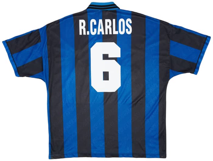 1995-96 Inter Milan Home Shirt R. Carlos #6 - 5/10 - (XXL)