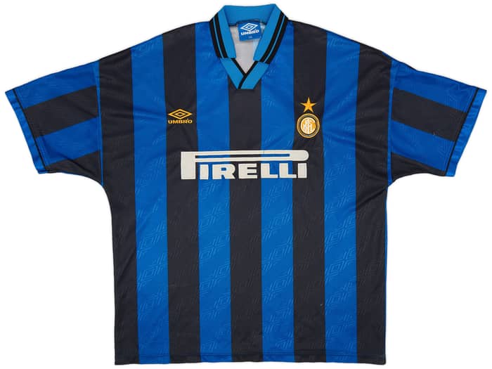 1995-96 Inter Milan Home Shirt R. Carlos #6 - 5/10 - (XXL)