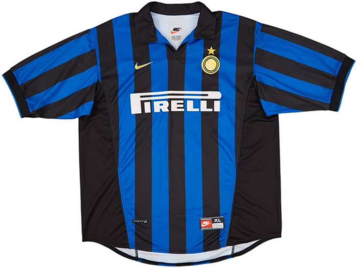1998-99 Inter Milan Home Shirt Ronaldo #9 - 8/10 - (XL)
