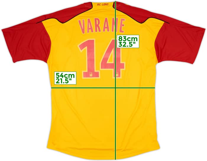 2010-11 Lens Home Shirt Varane #14 - 9/10 - (XL)