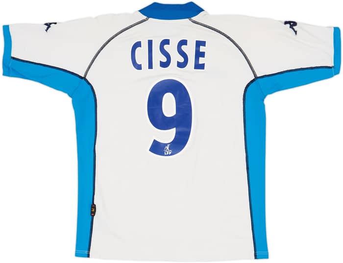 2001-02 Auxerre Home Shirt Cisse #9 - 5/10 - (M)