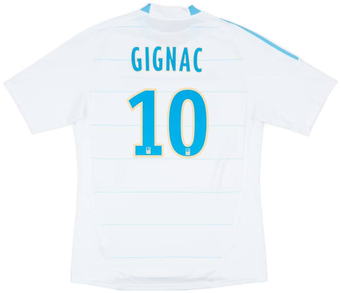 2010-11 Olympique Marseille Home Shirt Gignac #10 - 8/10 - (L)