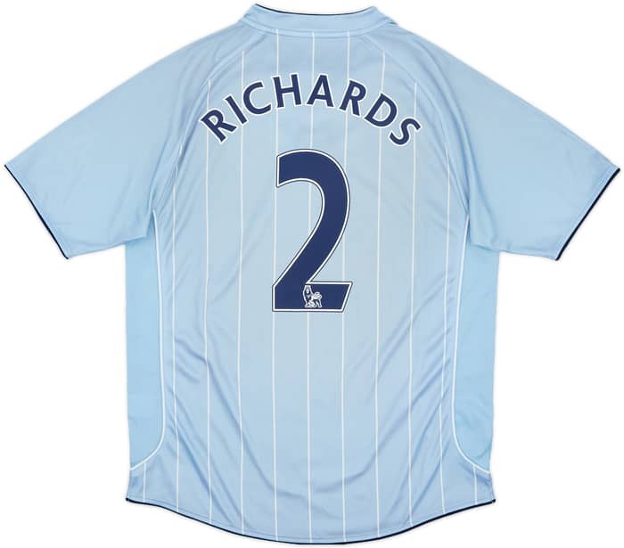 2007-08 Manchester City Home Shirt Richards #2 - 7/10 - (L)