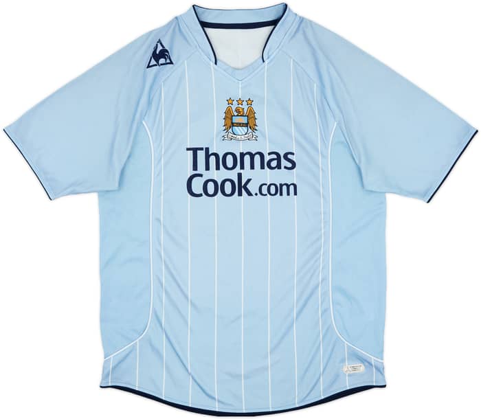 2007-08 Manchester City Home Shirt Richards #2 - 7/10 - (L)