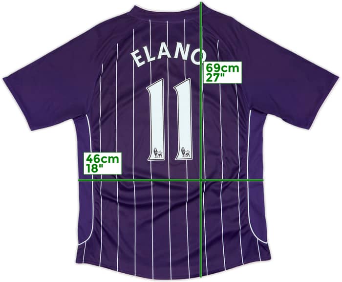 2007-08 Manchester City Away Shirt Elano #11 - 8/10 - (L)