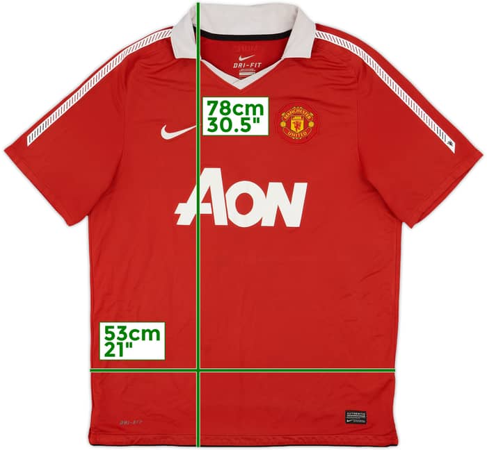 2010-11 Manchester United Home Shirt - 5/10 - (L)