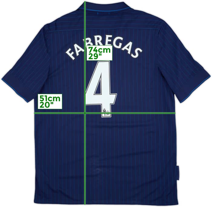 2009-10 Arsenal Away Shirt Fabregas #4 - 7/10 - (XL)