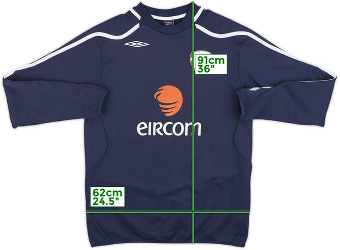 2007-09 Ireland Umbro Sweat Top - 8/10 - (L)