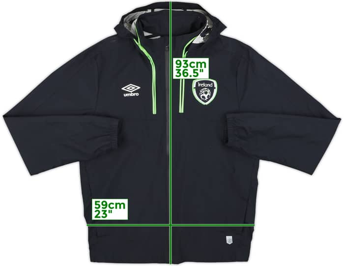 2016-17 Ireland Umbro Hooded Rain Jacket - 7/10 - (M)