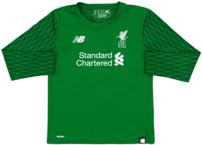2017-18 Liverpool '125 Years' GK Shirt - 7/10 - (S.Boys)