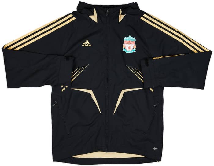 2008-09 Liverpool adidas Hooded Track Jacket - 8/10 - (M)