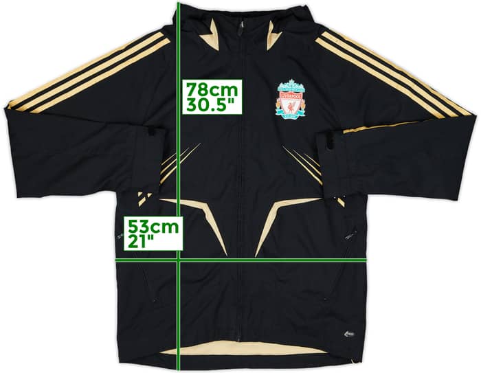 2008-09 Liverpool adidas Hooded Track Jacket - 8/10 - (M)